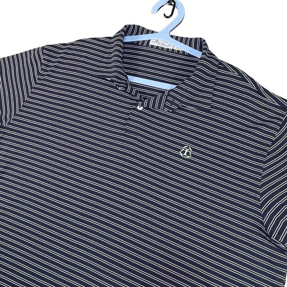 Peter Millar Featherweight UPF 50+ Striped Golf Polo Shirt Men's Large